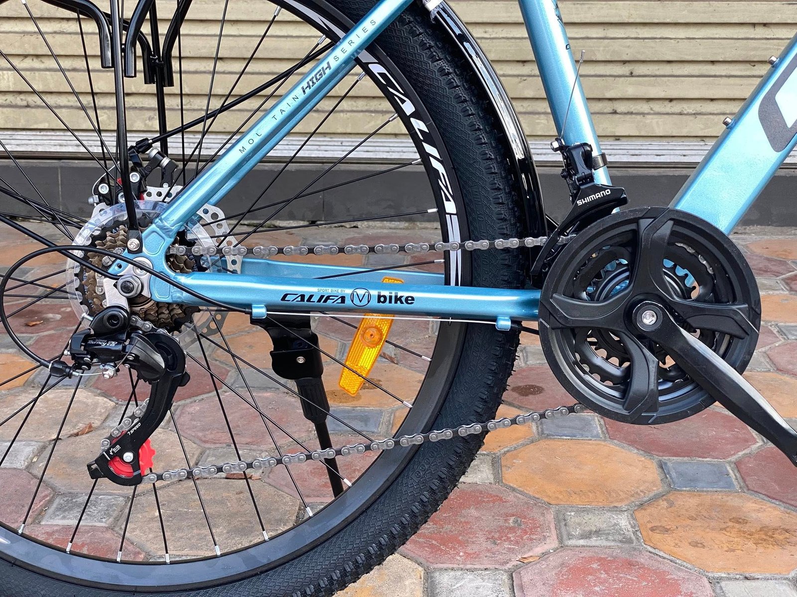 Bộ truyền động Shimano Tourney TZ500 7S, giò đĩa 3 tầng