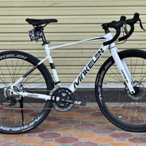 Xe đạp đua Makelen R200 màu trắng – nhìn ngang