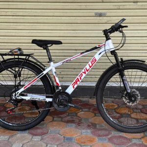 Xe đạp địa hình Papylus PZ4 26 inch màu trắng đỏ – nhìn ngang