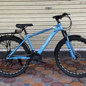 Xe đạp địa hình Sumqi X6 26 inch màu xanh dương – nhìn ngang